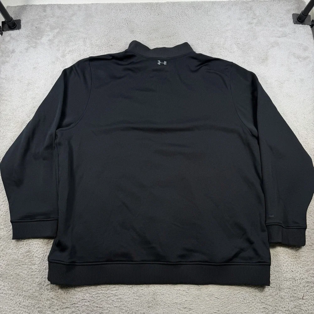 Under Armour Pullover Mens 4XL Black 1/4 Zip Coldgear Fleece Active Performance